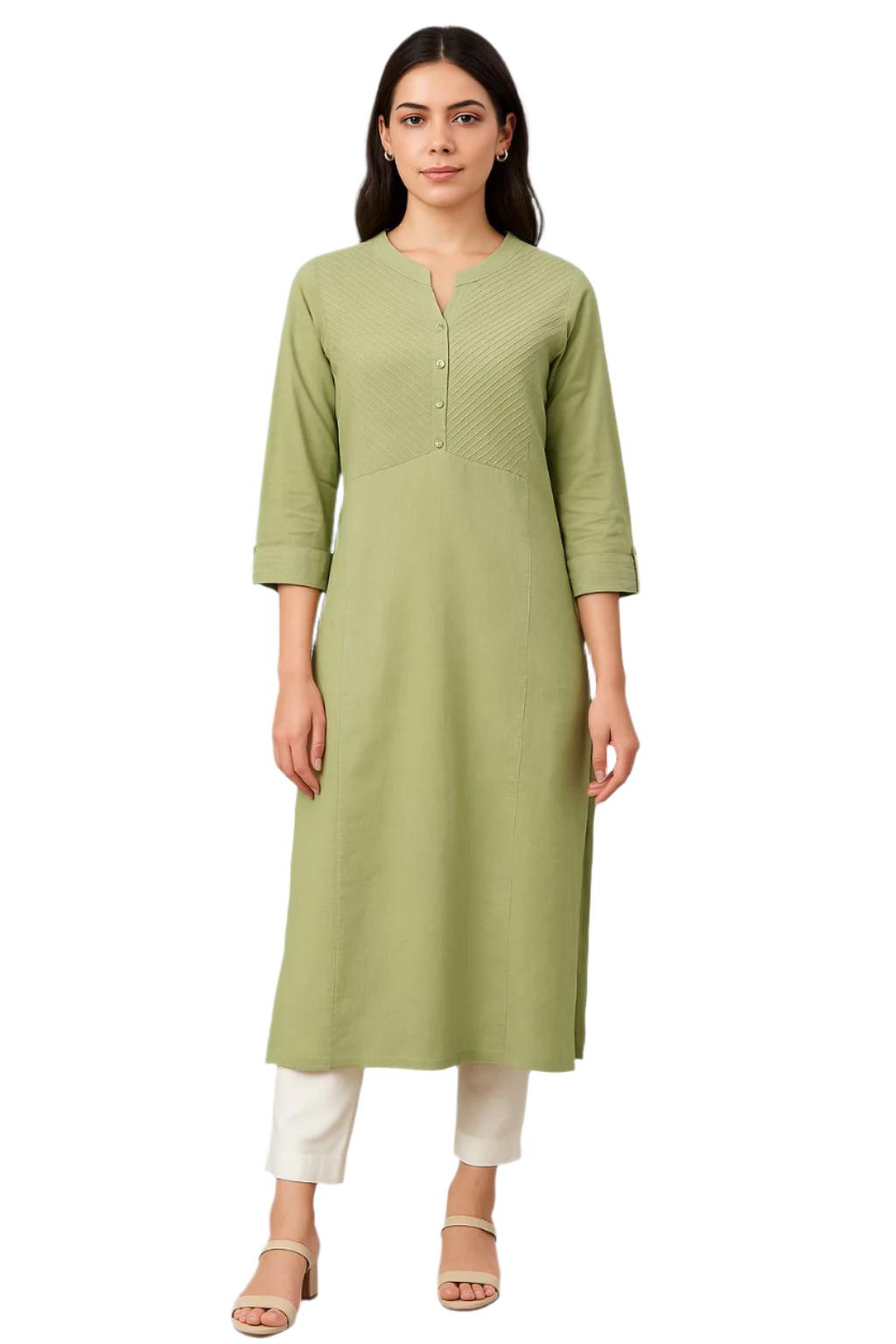 Women's Cotton Straight Kurti
